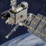 The GOES-16 satellite far above Earth