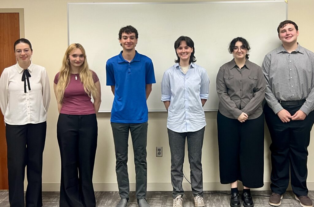2025 interns left to right: Maria Stepanyan, Amira Tlemsani, Donovan Fry, Sam Brown, River Sanford, Jake Kaufman.