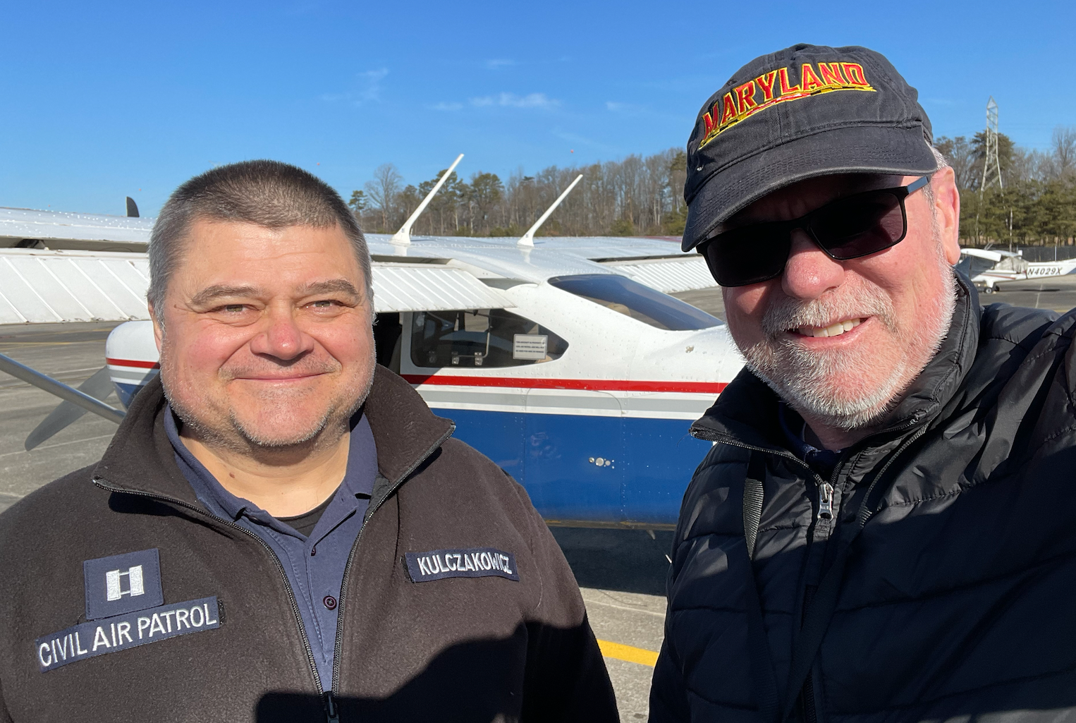 Left: Ptior Kulczakowicz, pilot Right: Dr. Dan Lathrop, IREAP and IPST